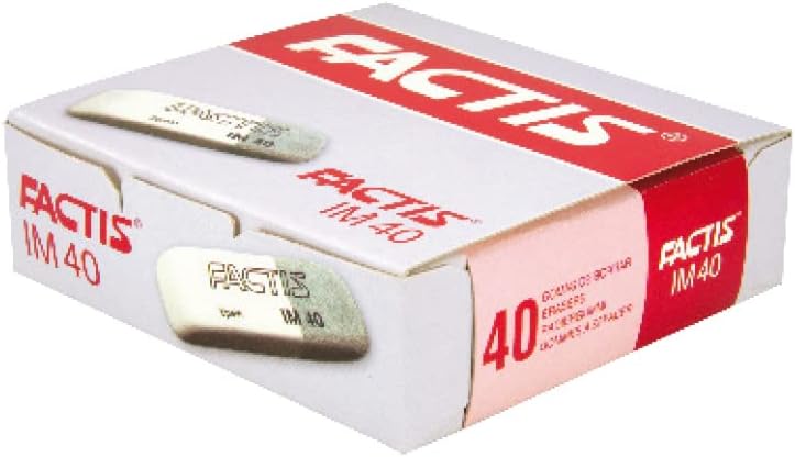 Box of 40 Dual Use Erasers IM40 FACTIS®