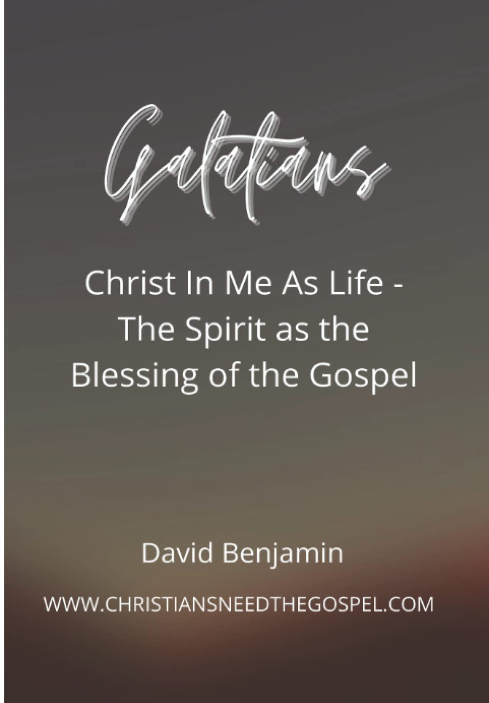 Galatians: Christ In Me As Life - The Spirit as the Blessing of the Gospel