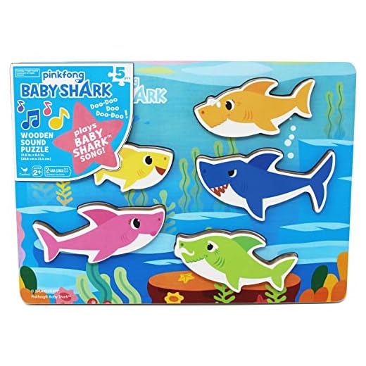 Pinkfong Baby Shark Chunky Wood Sound Puzzle — Plays Baby Shark Song