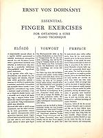 Essential Finger Exercises for obtaining a sure piano technique null Book Cover