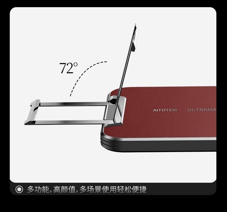 Xiaomi 17 Pro Max 5G 6.9インチ用ジェネリックケース(カラー:パープル)レザーハードバックスタンドシリコンバッ