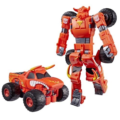 Transformers Monster Jam El Toro Loco™ (Furioso), La Figura de acción se Convierte de Robot en camión Monstruo, Juguetes para niños a Partir de 6 años
