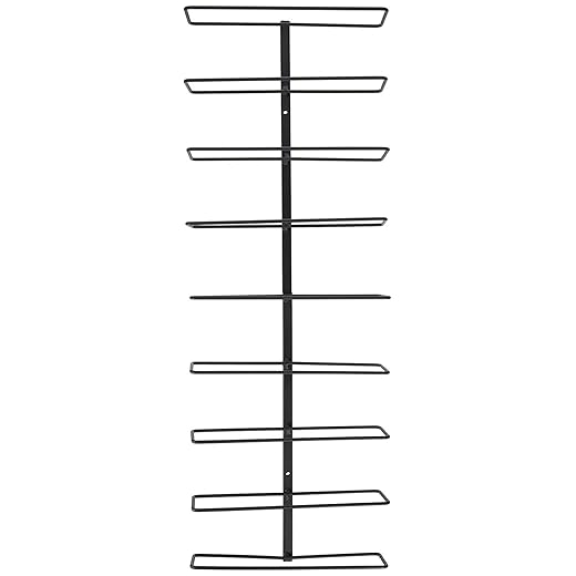 Southern Homewares Nine Bottle Wine Display Simple Storage Wall Rack - Kitchen Organization for Wine or Spirits