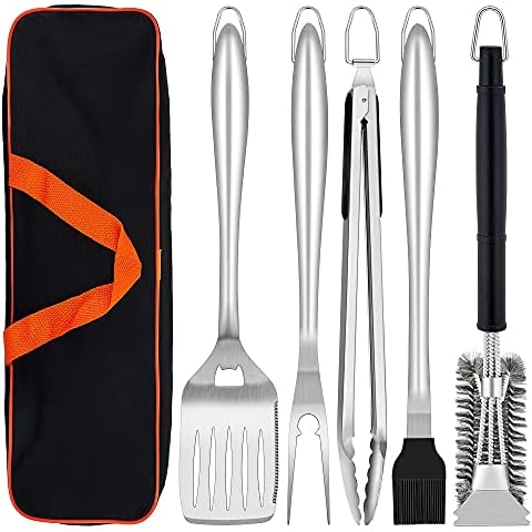 Herogo 6 Piece BBQ Tool Set with Bag Cover