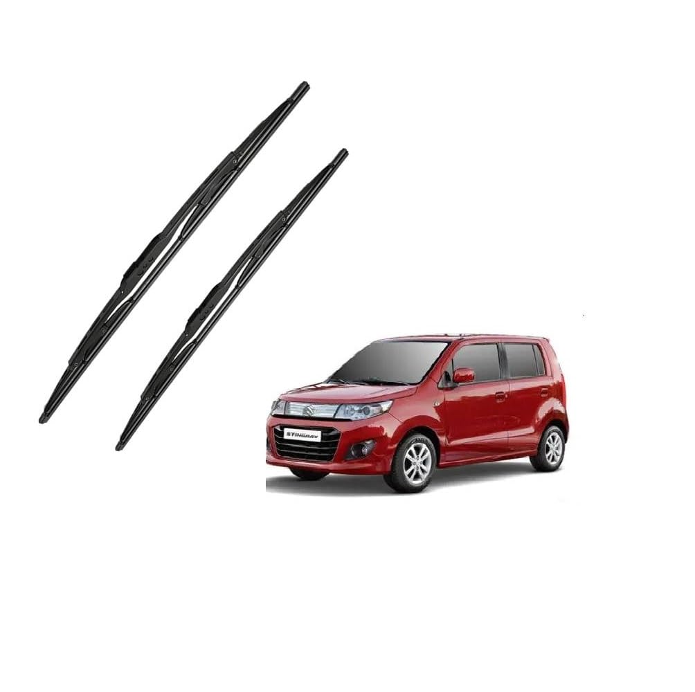 VOLZAX - Front Windshield Wiper Blades Size (20''/16'') Compatible With Maruti Stingray 2013-2017