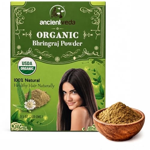 Ancientveda Bhringraj Powder tratamiento capilar orgánico miniatura 1