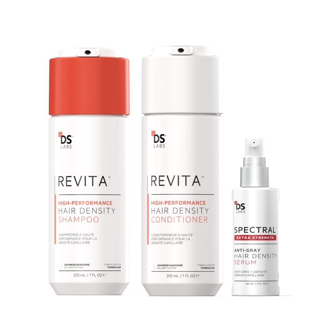 DS Laboratories Revita Shampoo and Conditioner Set & Spectral.DNC-S Hair Regrowth Serum - Hair Thickening Shampoo & Conditioner & , Thinning Hair Growth Products