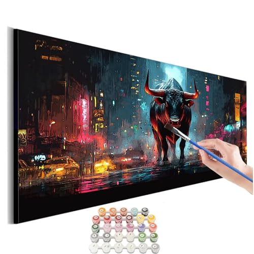 Peinture par numéro bœuf grand format idéal pour cadeaux DIY