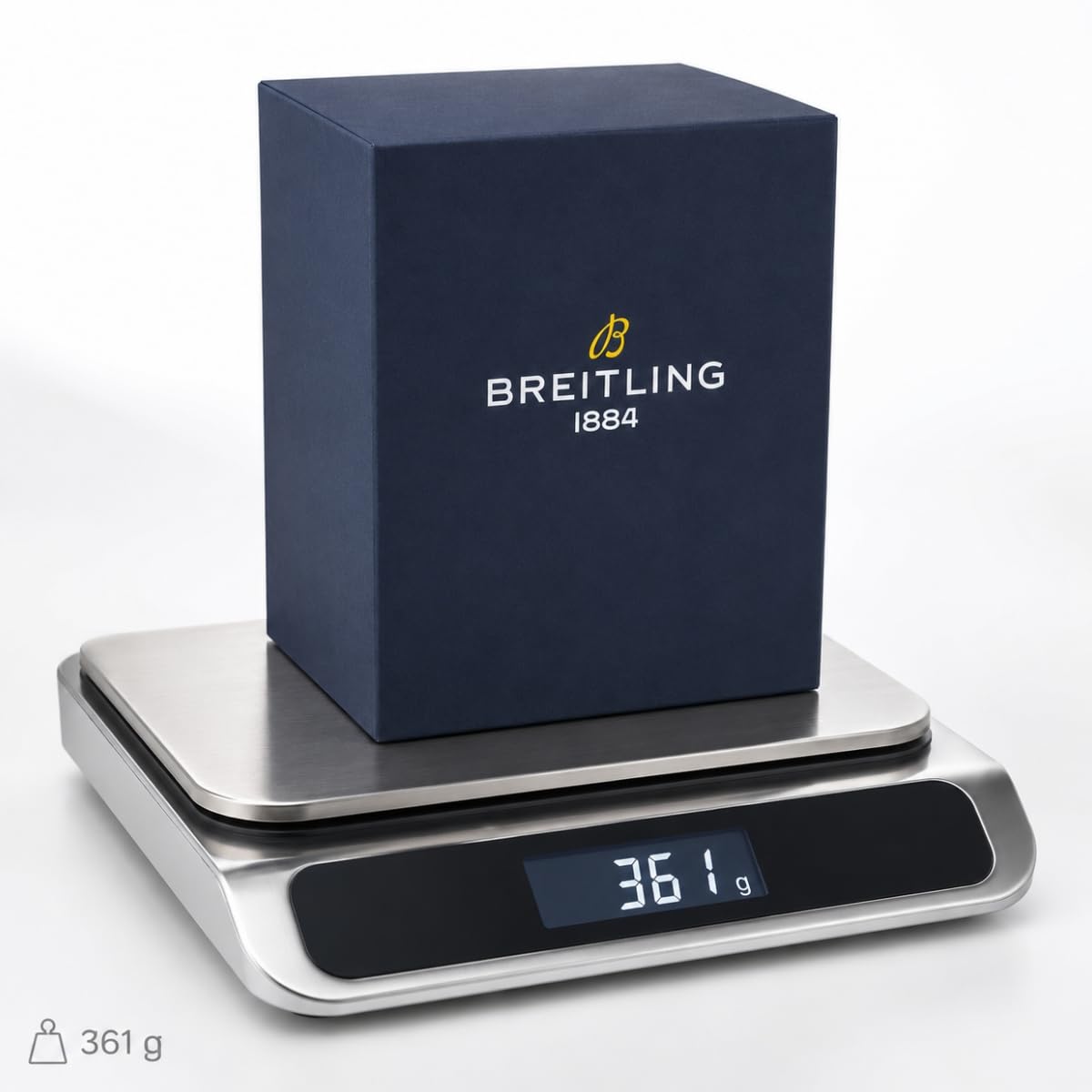 Caja de Relojes de Madera Maciza Soporte de Reloj con Cojín con Cojín Interior Tapa Abatible Cierre Metálico para Breitling Superocean