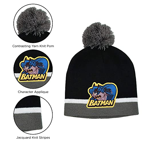 Set de Batman para niño con gorro bufanda y manoplas de invierno 3
