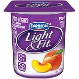 Light and Fit Multipack Peach Strawberry Yogurt, 4 Ounce -- 24 per case.
