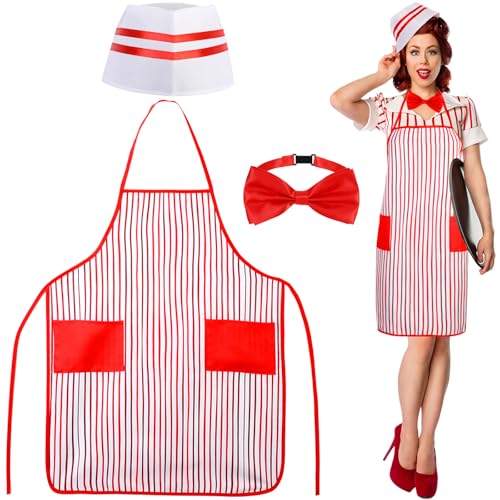 XEPST 3PCS Adult Waiter Costume Kit