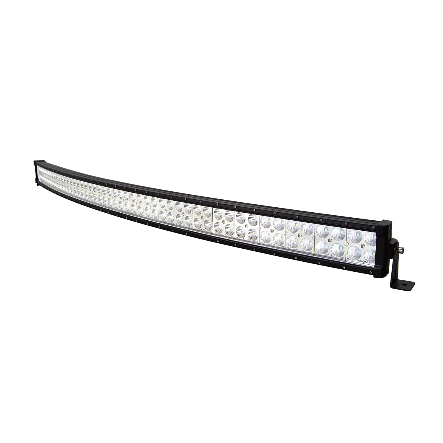 PICAA Barra Luce Led 52 pollici 300W Fuoristrada Doppia Fila Curvo Spot Flood Barra Luminosa da Lavoro a LED Led Luci di Lavoro a Led per FUORI STRADA Moto 4WD SUV ATV UTV Camion