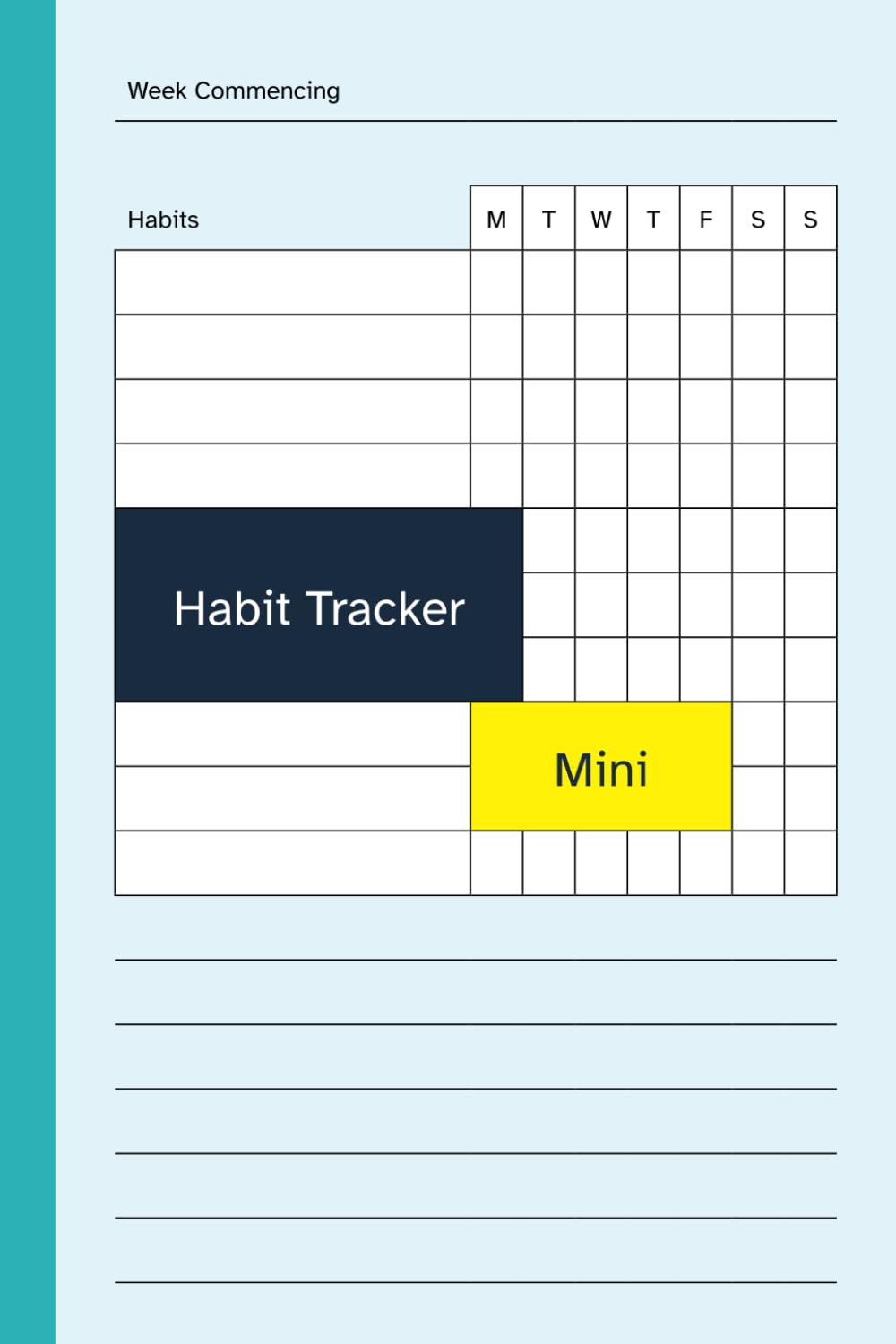 Habit Tracker Mini: Pocket Size / 4x6 Inch Two Year Log Book / Journal To Track Daily / Weekly Habits