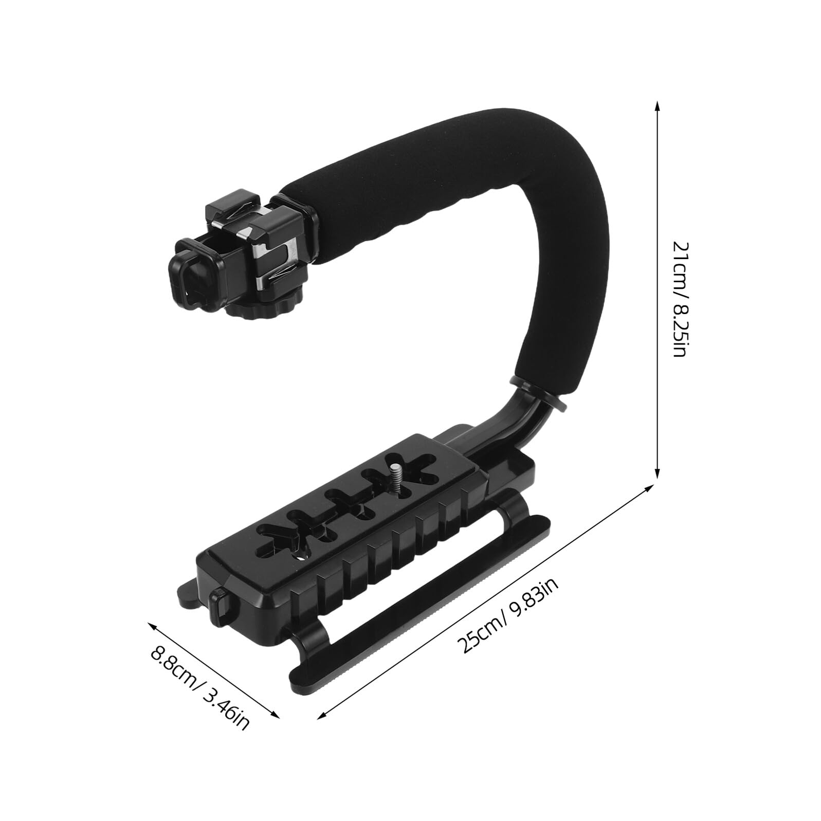 Ipetboom Stabilizzatore Manuale per Telecamera Supporto Stabilizzatore per Videocamera Impugnatura Stabilizzatrice Portatile per Smartphone e Dv Kit con Vite Lunga per Registrazione Video S