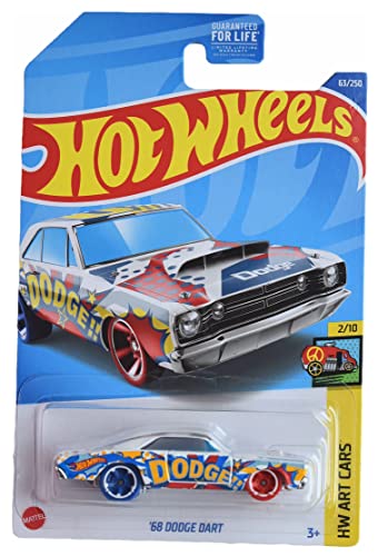 Hot Wheels 68 Dodge Dart escala 1:64 blanco