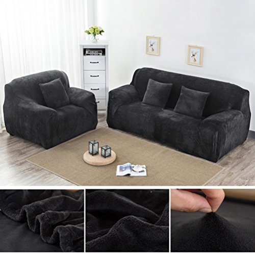 VORCOOL Grijs Hoge Elasticiteit Anti-Stofmijt Dikke Polyester Spandex 3-Seater Sofa Stoel Cover - Afbeelding 8