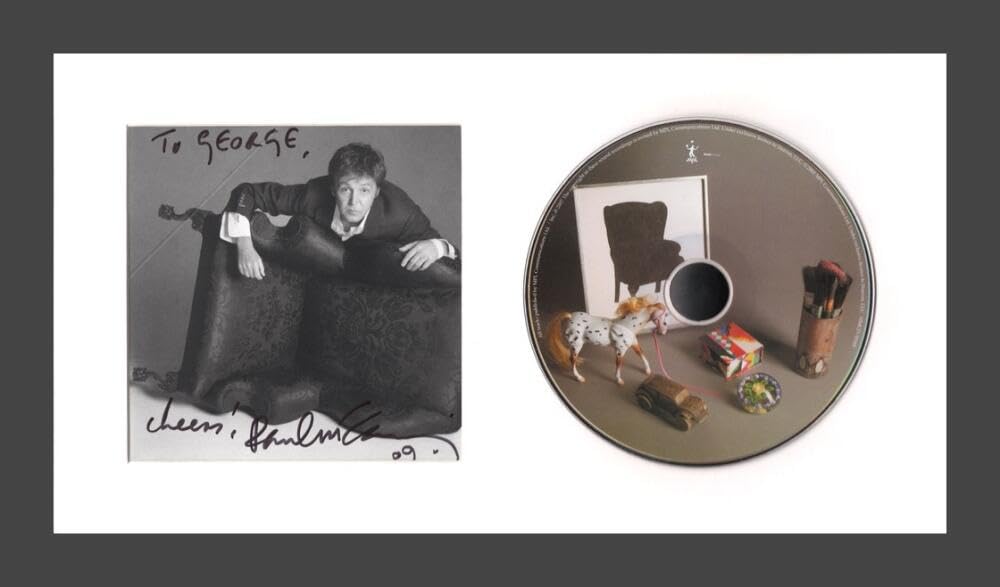Paul McCartney Signed Autograph Memory Almost Full Framed CD