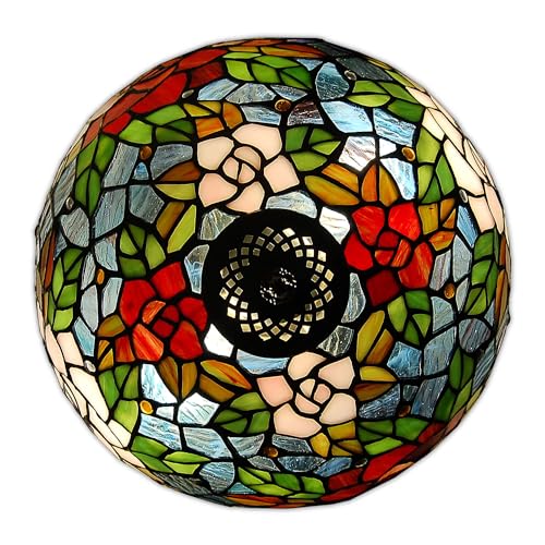 ADM - 'Lampada con rose' - Lampada da comodino con...