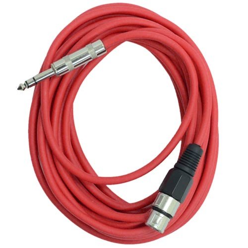 Miniatura 7 de Seismic Audio - SATRXL-F25BGORYP - Paquete de 6 cables de conexión XLR hembra de 25 pies a TRS de 14 de pulgada, cables de serpiente, equilibrados,