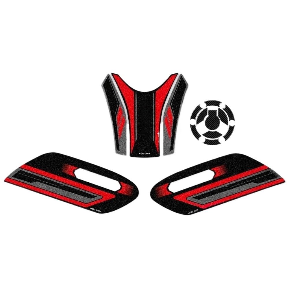 Protection réservoir Trident 660 kit autocollant de finition premium pour bouchon essence - 4