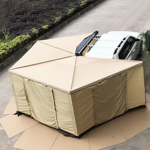 SUYUDD Awning for Camper, Aluminum 270 Awning SUV Awning Car Side Tent for Van Truck Awning, Rooftop Tent, Car Camping Tent Rooftop Pull Out Tent Shelter