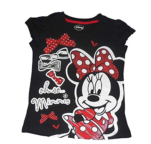 Tee noire Minnie Mouse fille pour partager la magie Disney en famille