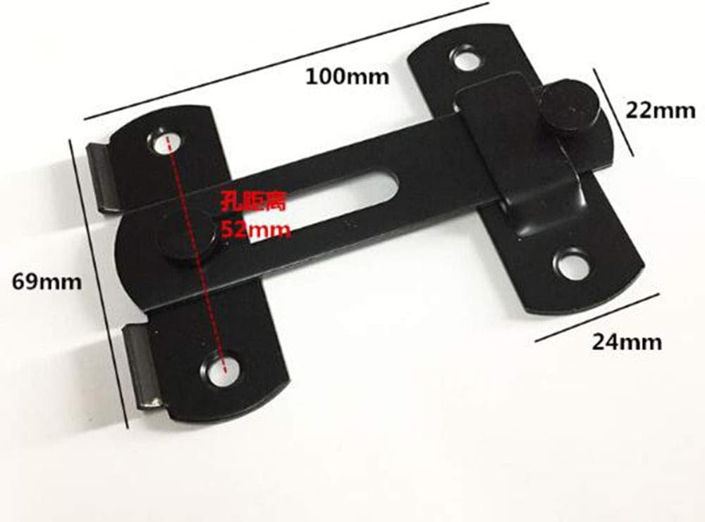 Tор Brаndѕ 2 Pack Barn Sliding Door Antique Lock Door Latch Wine Cabinet Wine Cabinet Stainless Steel Wall Cabinet Door Black