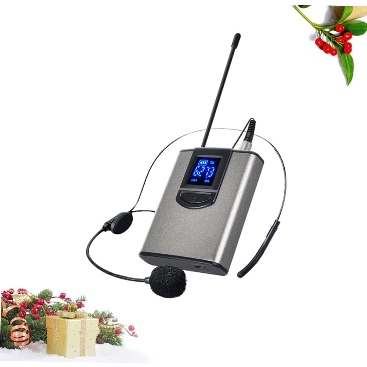 UPKOCH Microfono Wireless per Insegnanti e Presentatori Portatile Clip Ricezione a 100 M Compatibile Computer e Console Audio