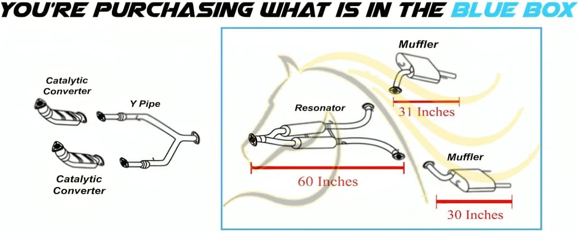 Northeastern Exhaust | Stainless Steel Exhaust Resonator Pipe and Muffler Exhaust System Kit Compatible for Infiniti M37 2011-2013 3.7L - Includes Gaskets and Clamps