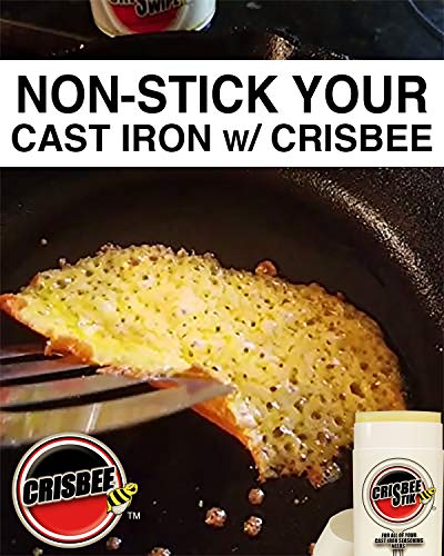 Crisbee-Puck-Cast-Iron-and-Carbon-Steel-Seasoning-Family-Made-in-USA-The-Cast-Iron-Seasoning-Oil-Conditioner-Preferred-by-Experts-Maintain-a-Cleaner-Non-Stick-Skillet