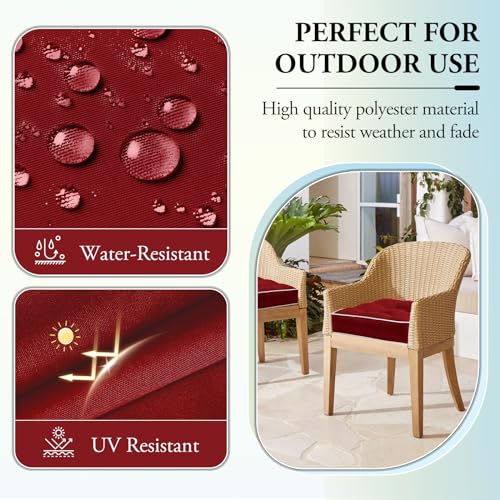 Wellsin Outdoor Chair Cushions Set Of 2, Patio Cushions thumb #2