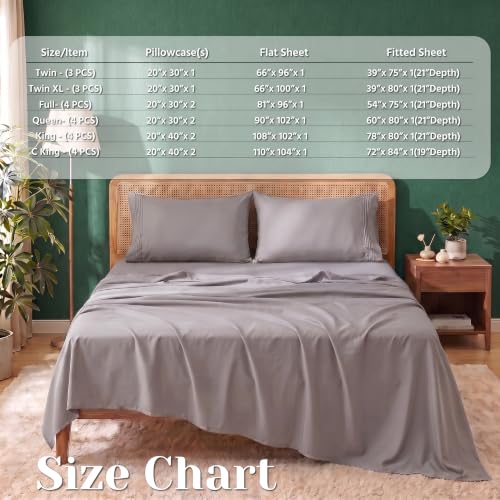 Popfavor Deep Pocket Queen Sheet Set, Cooling Bedding with Side Pockets - image 7