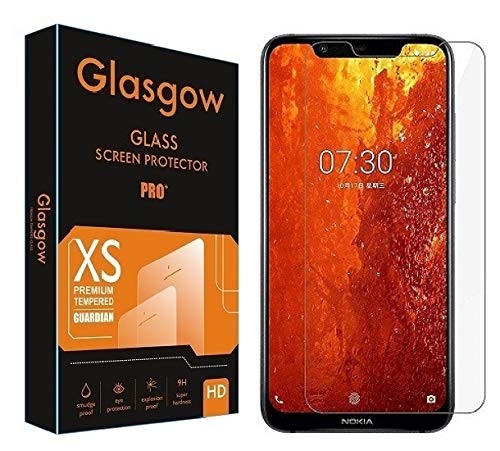 Glasgow |For Nokia 8.1 | Tempered Glass Screen Protector Guard | Bubble Free Installation | Gorilla (B082DFNW2G) Amazon Price History, Amazon Price Tracker