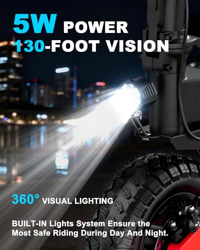 Image of Electric Scooter Adults, Up to 31MPH,11 inch Off-Road Tires, 20 /45 Mile Range | 1200W /2400W,31MPH /40MPH, Fast E-Scooter,Heavy Duty, Full Suspension,Commuting