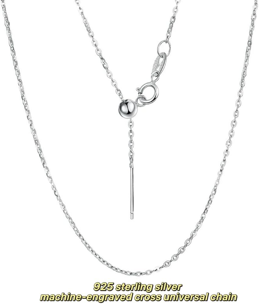 Crystal Pendant Necklace 925 Sterling Silver Chain Necklace Adjustable Healing Crystal Necklace For Women - Image 3