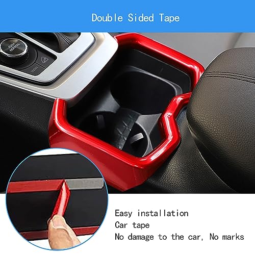 Portavasos para consola central Toyota RAV4 2019-2025 Rojo miniatura 5
