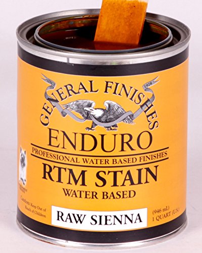Buy 1 get 1 General Finishes Enduro RTM Water Based Wood Stain, 1 Gallon, Raw Sienna