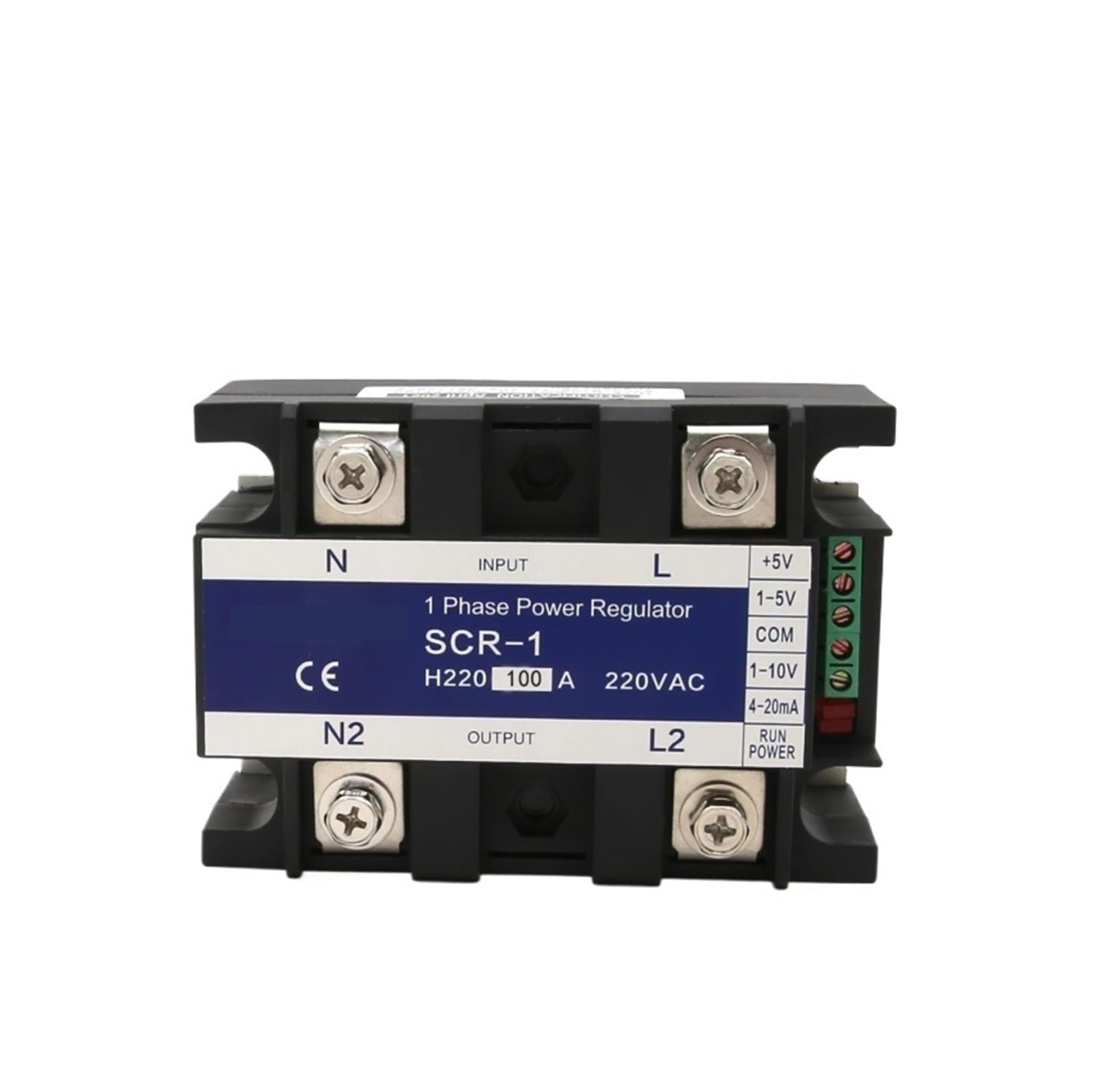 CXDFRSER SCR-100A 220VAC Single Phase Voltage Regulator Power Controller Module 0-10V 4-20mA 1-5V Potentiometer Signal Control