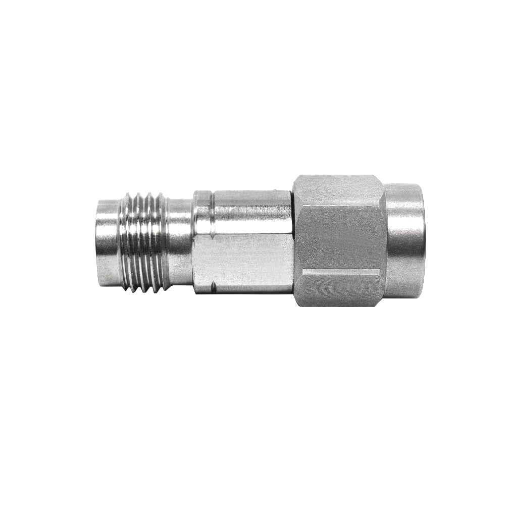 Adapter ze stali nierdzewnej 2,4 mm żeński na 2,92 mm męski – 50 omów