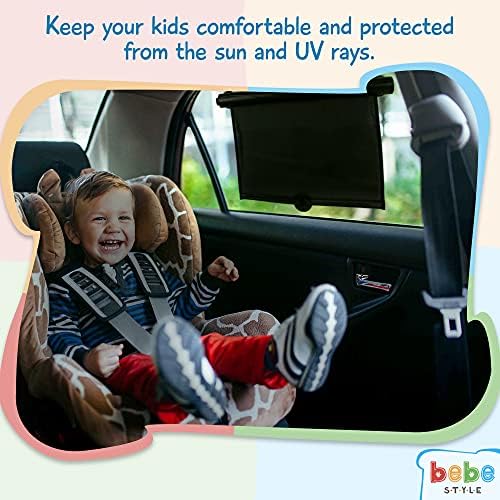 Bebe Style Car Window Shade, Deluxe Roller Shades, Car Sunshades for