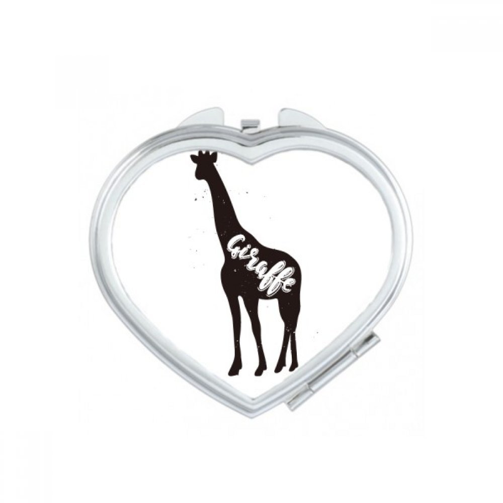 Miroir de poche poulet noir et blanc mignon accessoire de maquillage