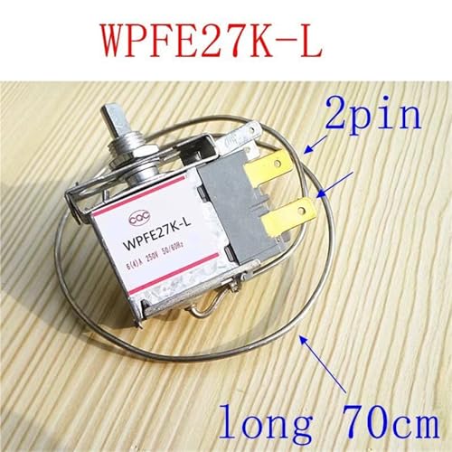 Termostato de refrigerador de 2 pines WPFE27K-L controlador metálico hogar 3
