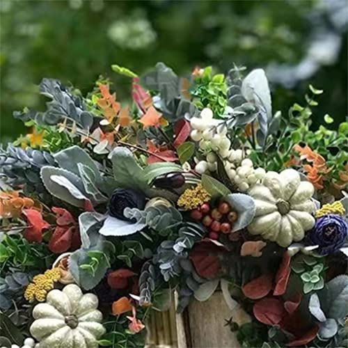 Couronne d'eucalyptus à offrir pour une décoration d'automne