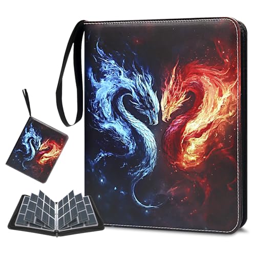 Card Binder 900 Pockets, Trading Card Binder 9 Pocket Card Collector Album Card Collection Binder with 50 Removable Card Sleeves for Boys and Girls Organized