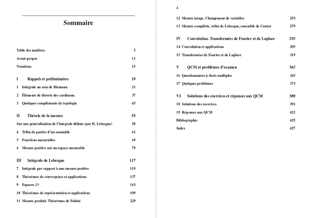 Analyse - Théorie de l'intégration: Convolution, Transformées de Fourier et de Laplace - L3 - M1 - Agrégation - Écoles d'ingénieurs