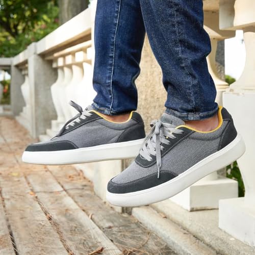 OrthoComfoot Men's Orthopedic Fashion Sneakers for Plantar Fasciitis: Comfortable Orthotic Walking Shoes with Arch Support, Casual Orthotic Flat Feet Shoes for Ankle and Foot Pain Relief3