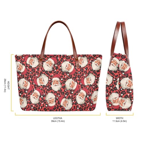 Image of Top Handle Purse for Women, Large Tote Handbag With PU Wallet Set, Gift for Mom