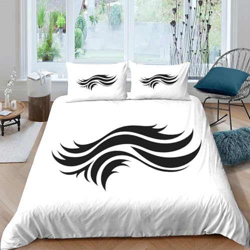 Housse de couette douce fermeture éclair parure de lit microfibre anti-plis - 4