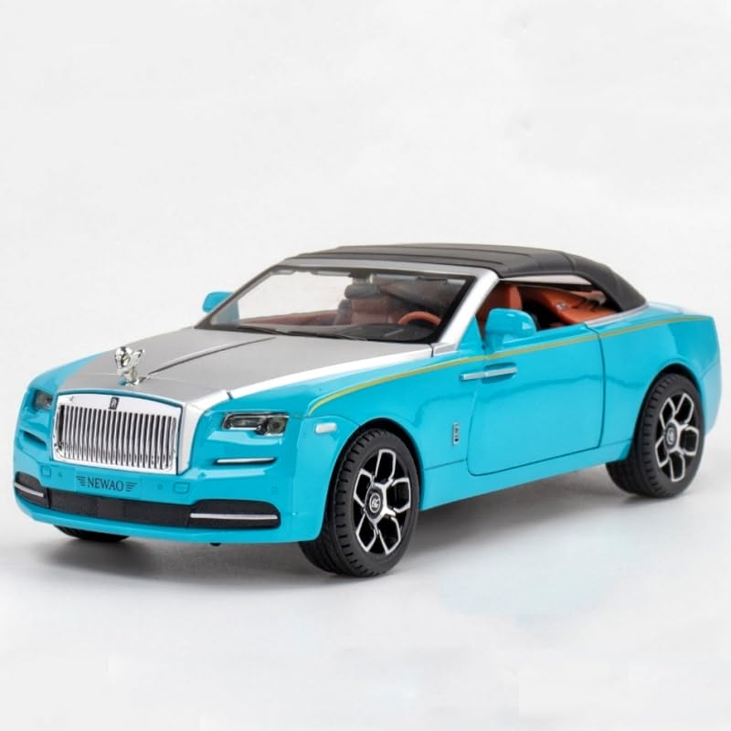 Image of Invite 1:32 Scale Rolls‑Royce Dawn | Alloy Metal Pull Back Toy Car with Light & Sound | Openable Doors, Bonnet & Trunk | Removable Roof | Collector & Cake Decoration Toy [Colors as Per Stock]